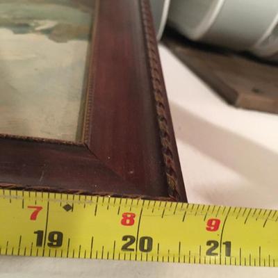 Framed oil painting