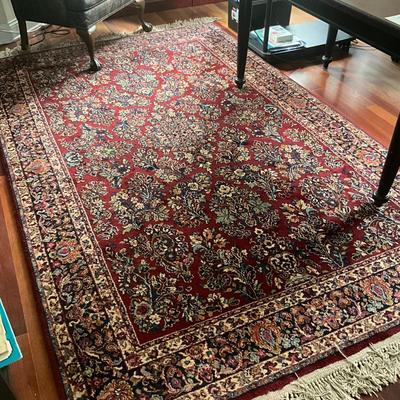 DO1295 Karastan Red Sarouk Oriental Rug 5' 9" x 9'