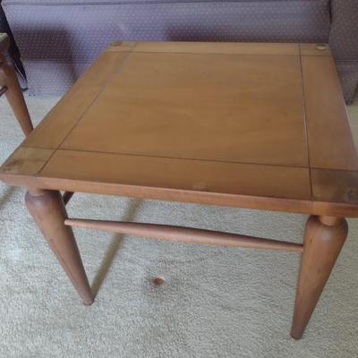 Mid-Century Solid Wood Henredon End Table Company Choice A