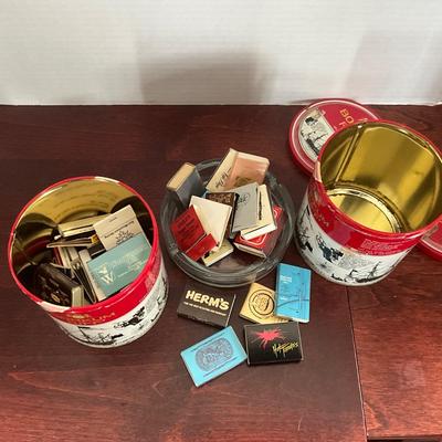 DO1317 Lot of Tobacco Tins, Meershaum Pipe, and Accessories