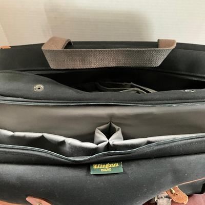 DO1343 Black Canvas and Leather Camera Bag