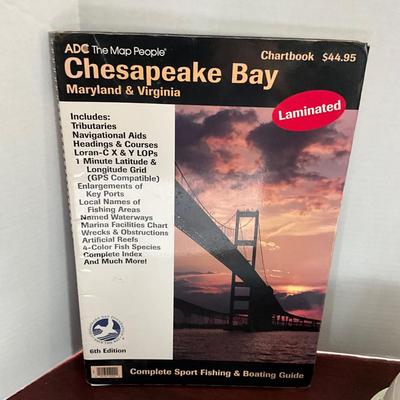 DO1348 Chesapeake Bay Chart Book, Map and Hard Hat