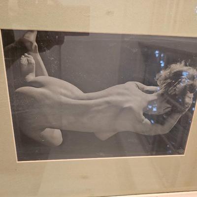 Vintage Nude photograph in vintage frame