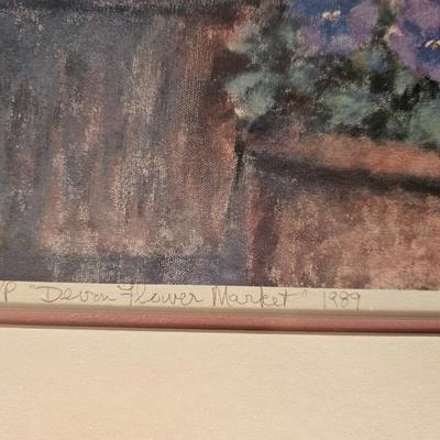 Artist's Proof Flower Market Print signed  by Joy B. Gush