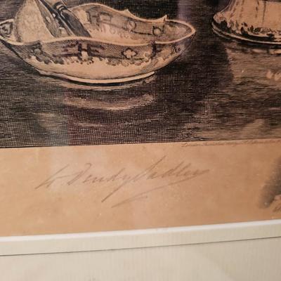 Vintage 1909 Lithograph by W. Dendy Sadler