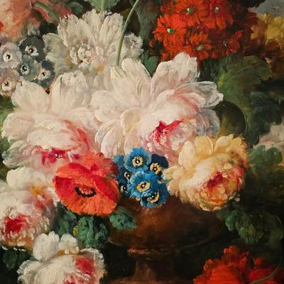 Painting of Flowers with ornate frame