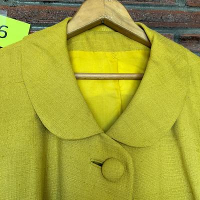 Very cool Mustard colored coat!