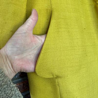 Very cool Mustard colored coat!
