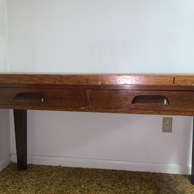 2-Drawer Wood Desk