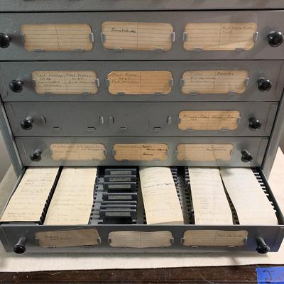 Brumberger Slide Filing Drawers Full of some pretty cool slides!