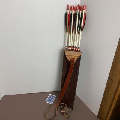 Arrows with Leather Case