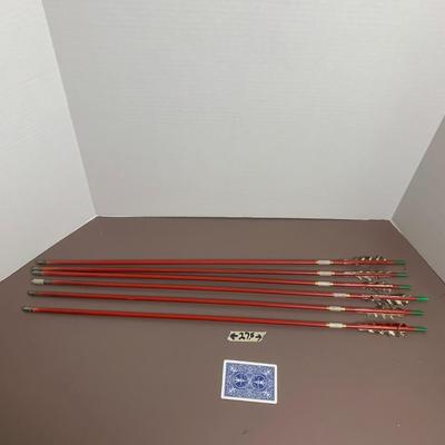 Wood and Feather Arrows