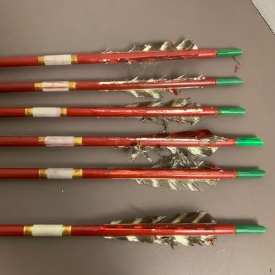Wood and Feather Arrows