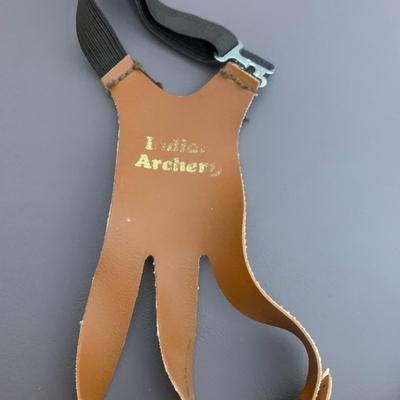 2 Leather Archery Shooting Gloves and For-Arm Protector