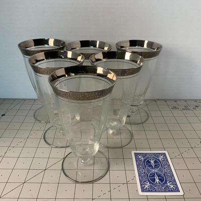 Silver Rimmed Glasses - Large