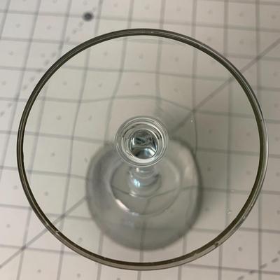 Silver Rimmed Small Wine Glasses