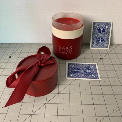 Saks Fifth Avenue Candle in Gift Wrap