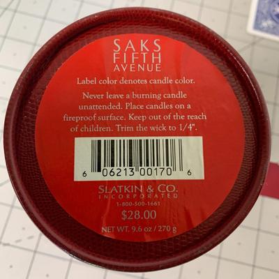 Saks Fifth Avenue Candle in Gift Wrap