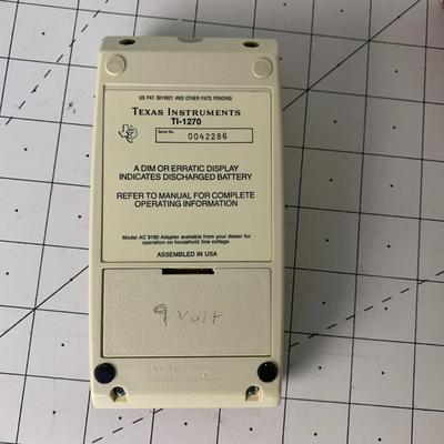 Vintage TI-1270 Electronic Calculator