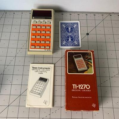 Vintage TI-1270 Electronic Calculator