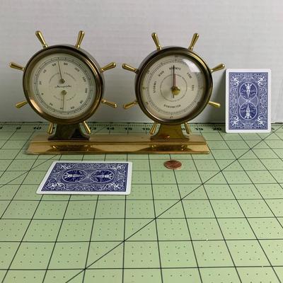 Nautical Thermometer and Barometer
