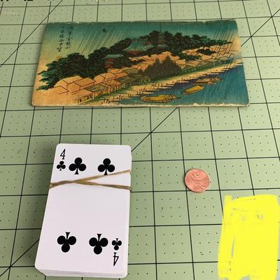 Deck of Cards and Foreign Art Card