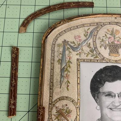 Vintage Stitched Photo Frame