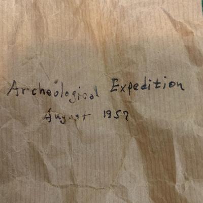 1957 Archeological Expedition Artifacts