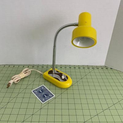 Vintage Yellow Desk Lamp