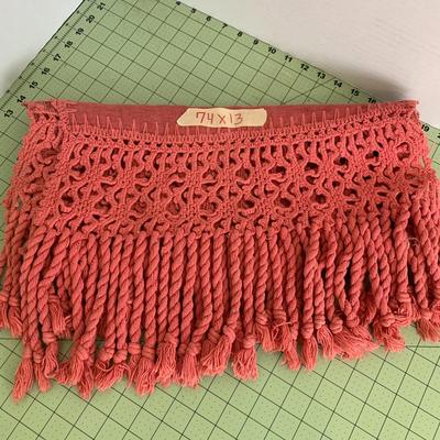 Red Stitched Linen