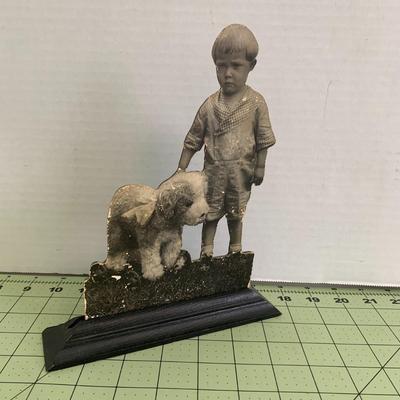 Child with Toy Pup Art