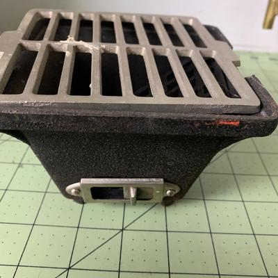Mini Cast Iron Grill and Brass Candle Holder