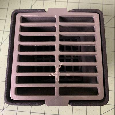 Mini Cast Iron Grill and Brass Candle Holder
