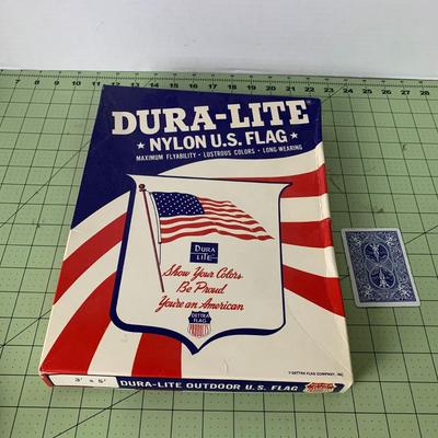 Scuba Dive Safety Flag and American Flag