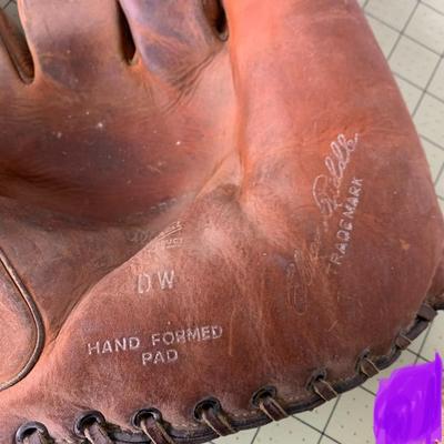 Vintage Baseball Glove and Ball