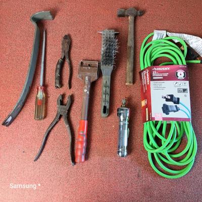 25FT Extension Cord and Tools