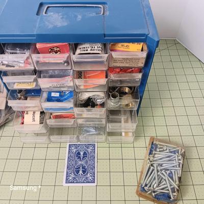 Small Item Organizer with Various Screws & Such 