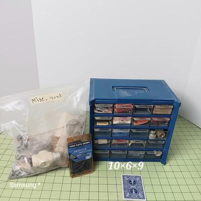 Small Item Organizer with Various Screws & Such 