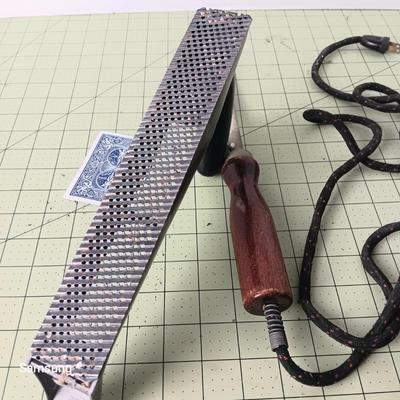 Vintage Soldering Iron and Wood Shaver