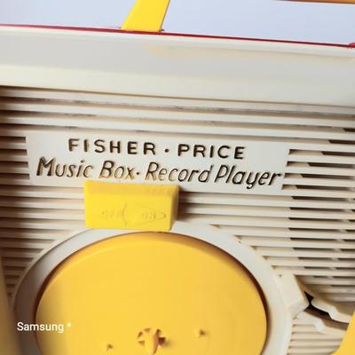 Vintage Fisher-Price Music Box Record Player with Discs
