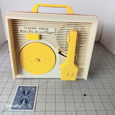 Vintage Fisher-Price Music Box Record Player with Discs