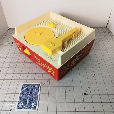 Vintage Fisher-Price Music Box Record Player with Discs