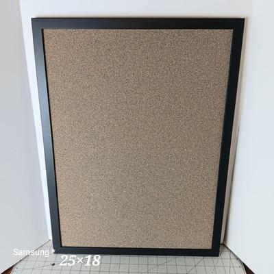 Black Framed Cork Board 