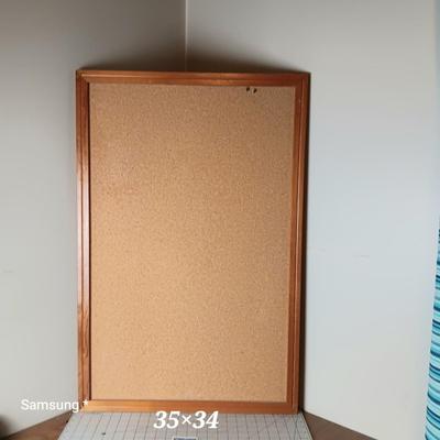 Wood Framed Cork Board