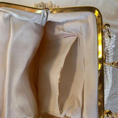2 Vintage white purses