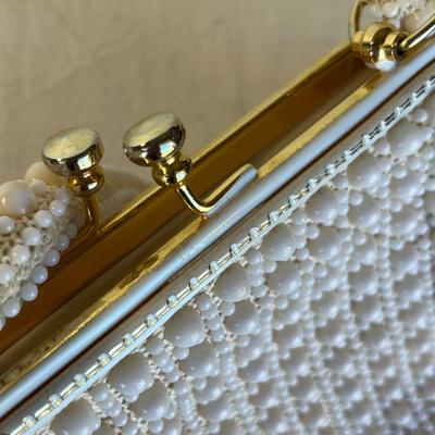 2 Vintage white purses
