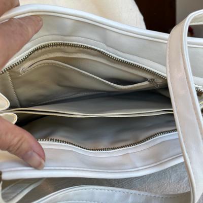 2 Larger white purses