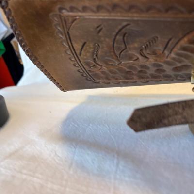 Leather Clutch purse w/ strap