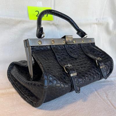 Antique leather purse