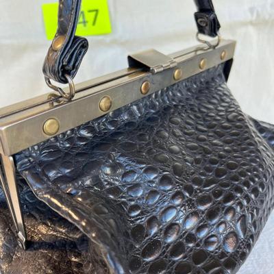 Antique leather purse